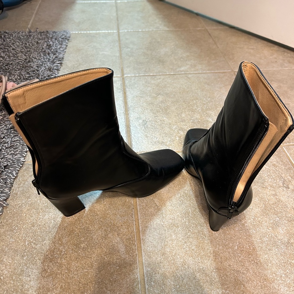 Black Heeled Boots never worn - maybe one time if that